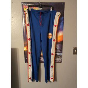 Harlem Globetrotters Platinum Fubu Red White Blue Breakaway Pants Vintage Size L